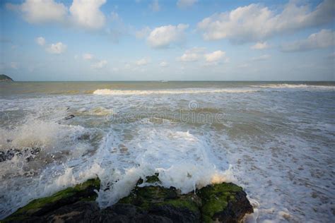 The Stone and Samila Beach Songkhla View in Thailand,Asia Stock Image ...