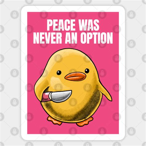 Duck With Knife Meme Duck With Knife Meme Sticker Teepublic