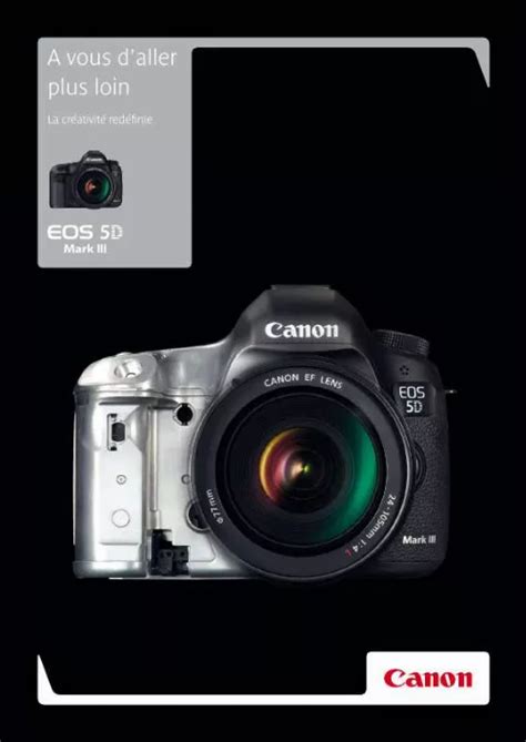 Notice Canon Eos D Mark Iii Appareil Photo Reflex Trouver Une