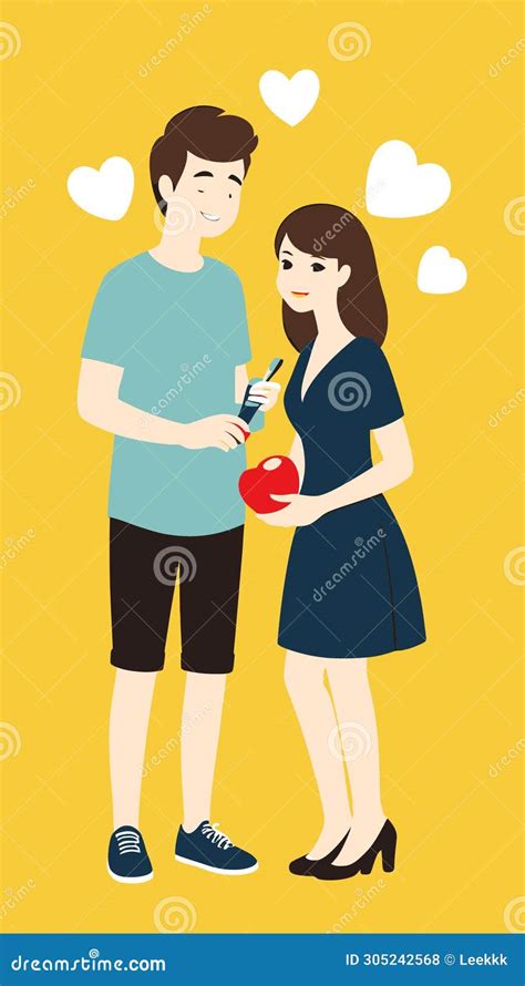 Intimate Couple Romantic Lover Relationship Illustration Stock Illustration Illustration Of