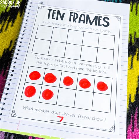 Teaching Number Sense With 10 Simple Ten Frame Activities Saddle Up For 2nd Grade