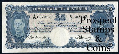 Australian Banknotes Australian Pre Decimal Banknotes Five Pound