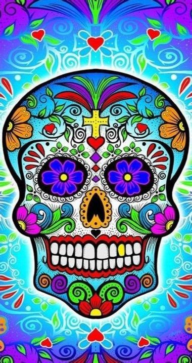 Sugar Skull Wallpaper Sugar Skull Artwork Bird Wallpaper Sugar Skull