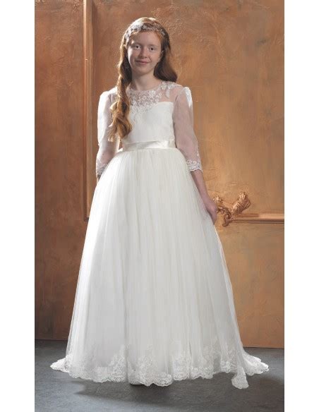 Robe De Mariage Fille Blanche Collection Ezda Taille 4 5 Ans