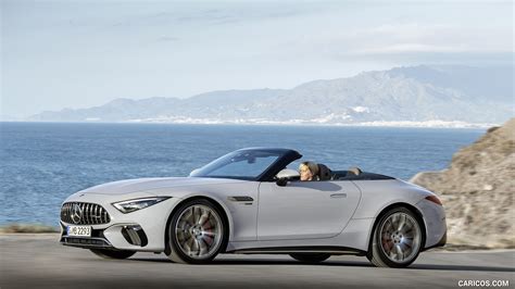 2022 Mercedes Amg Sl 55 4matic Color Alpine Grey Uni Front Three