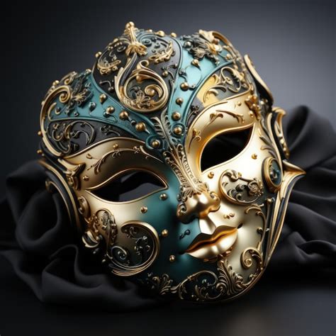 Venetian Carnival Mask Premium Ai Generated Image