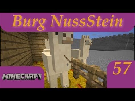 Burg NussStein Teil 57 Lama Stall Minecraft Lets Play YouTube