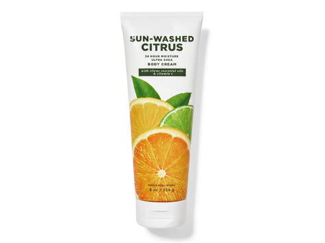 Bath And Body Works Sun Washed Body Cream Citrus 8 Oz 226 G Ingredients And Reviews