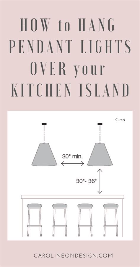 How To Hang Pendant Lighting Over Kitchen Island Lights Over Kitchen