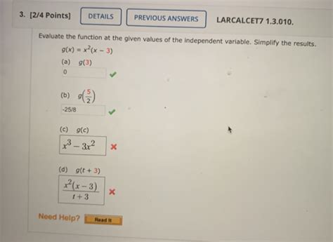 Solved Points Details Previous Answers Larcalcet Chegg