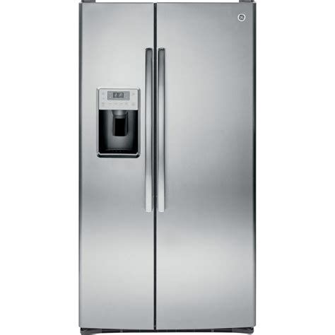 Ge Profile 284 Cu Ft Side By Side Refrigerator In Stainless Steel