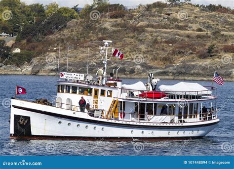 Vintage Boat Are Docked At The Victoria Classic Boat Festival