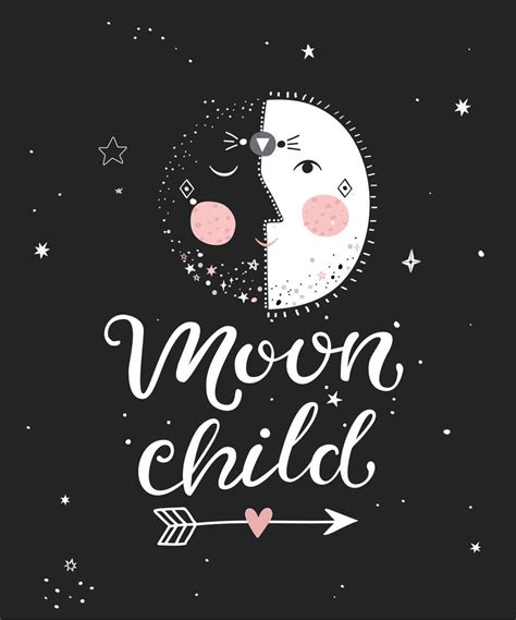 Moon child poster. 332070 Vector Art at Vecteezy