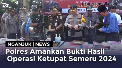 Nganjuk Polres Amankan Ratusan Kendaraan Dan Miras Hasil Operasi