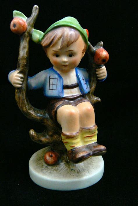 Vintage Hummel Goebel Germany Porcelain Apple Tree Boy Figurine 4 25