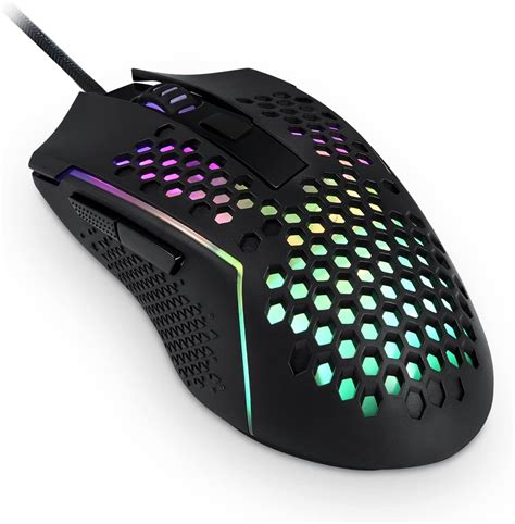 Redragon M987 Wired Ultra Lightweight Gaming Mouse 55 G Honeycomb Rgb Backlit 6