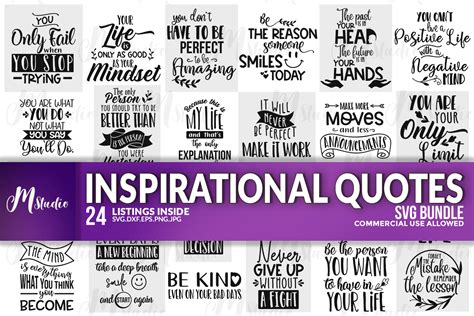 Inspirational Quotes Svg Bundle