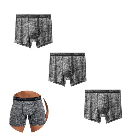 Men S Respir Vel Sexy Cuecas Calcinhas Masculinas Boxers De Alta