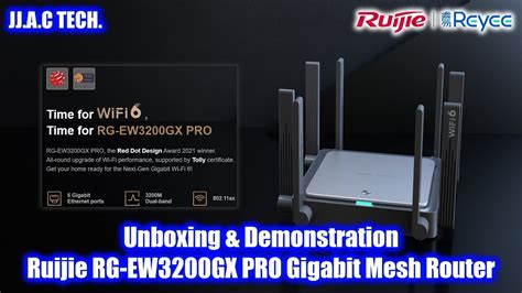 Ruijie Rg Ew3200gx Pro 3200mbps Wi Fi 6 Dual Band Gigabit Mesh Router