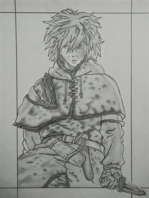 [Spoilerless] Thorfinn pencil sketch by me. : r/VinlandSaga