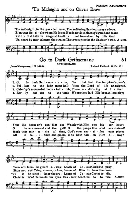 Worship And Service Hymnal For Church School And Home 61 Go To Dark