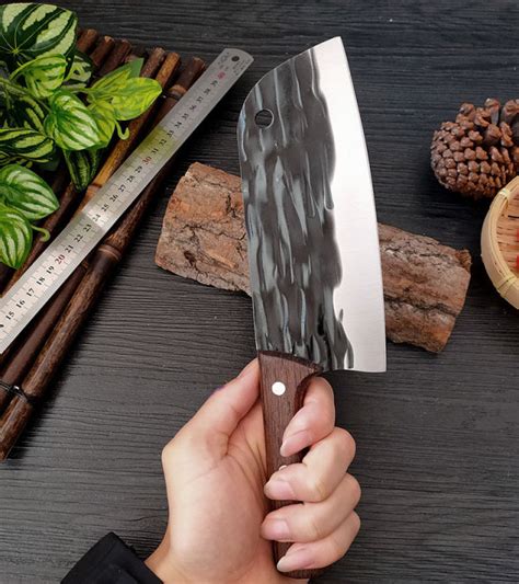 Handmade Forged Kitchen Knife Hammer Stainless Steel Chef S Chopper