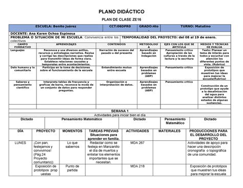 Plano Didáctico Enero Con pan festejamos y convivimos Exposición de