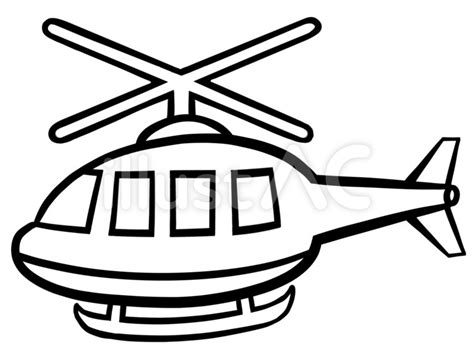 Free Vectors Helicopter Line Drawing