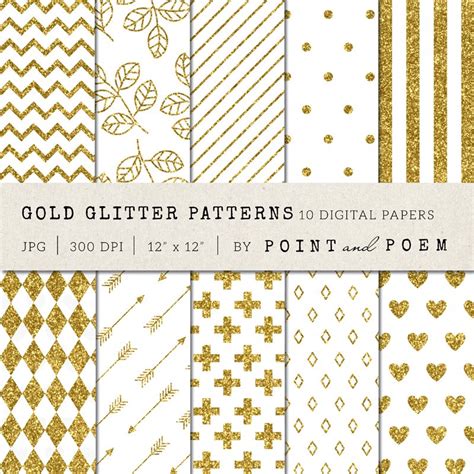 Gold Glitter Patterns | Graphic Patterns ~ Creative Market