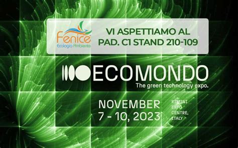 Fenice Srl Alla Fiera Ecomondo 2023 Innovazione Nella Green Economy