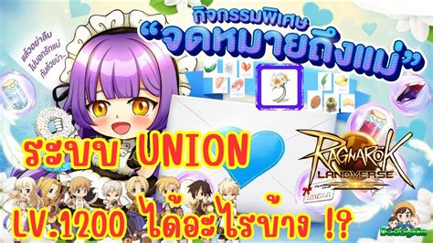 Ragnarok Landverse Thailand ปดจอบ Union Lv 1200 คนแรก กจกรรม