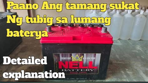 PAANO ANG TAMANG SUKAT NG TUBIG SA LUMANG BATTERY BatteryMasterTV