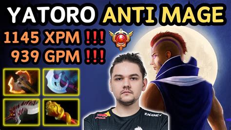 🔥 Yatoro Anti Mage Safelane 1145 Xpm 🔥 939 Gpm Grandmaster Tier Yatorogod Dota 2 Youtube