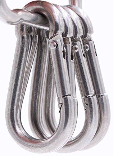 Spring Snap Carabiner Hook Stainless Steel Quick Link Keychain