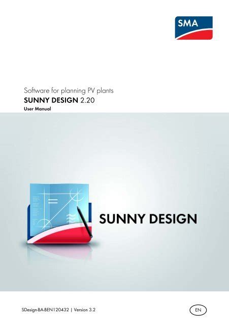 SUNNY DESIGN 2 20 User Manual SMA Solar Technology AG