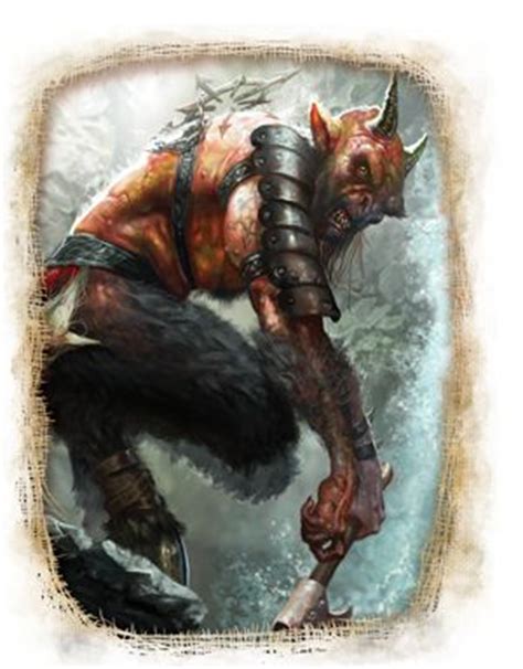 Ungor Beastman Par Auteur Inconnu In Warhammer Fantay Roleplay 3e