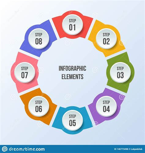 Kreisdiagramm Kreisen Infographic Oder Kreisdiagramm Ein Vektor