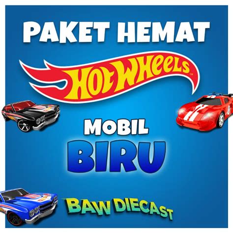Jual Paket Hemat Hot Wheels Mobil Warna Biru Isi 3 Shopee Indonesia