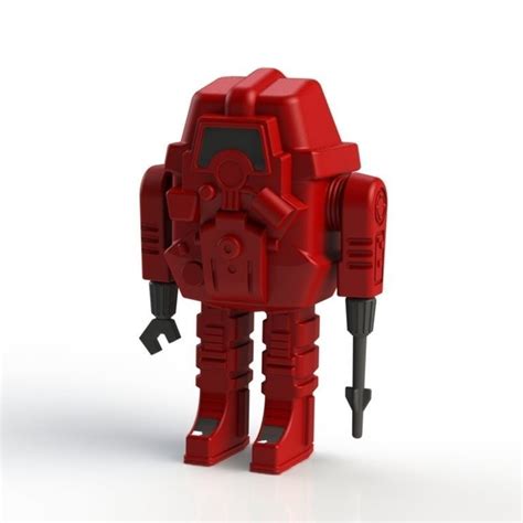 Red Robot Toy | CGTrader