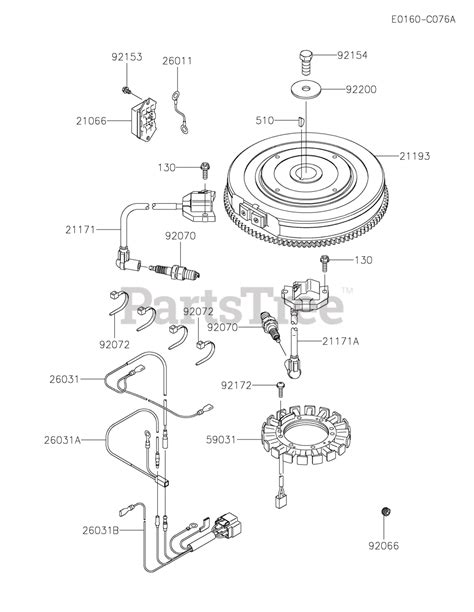 Kawasaki Fx801v Ms04 Kawasaki Engine Electric Equipment Parts Lookup With Diagrams Partstree