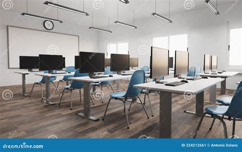 Modern Classroom Interior Stock Illustration Illustration Of Academic 224212661