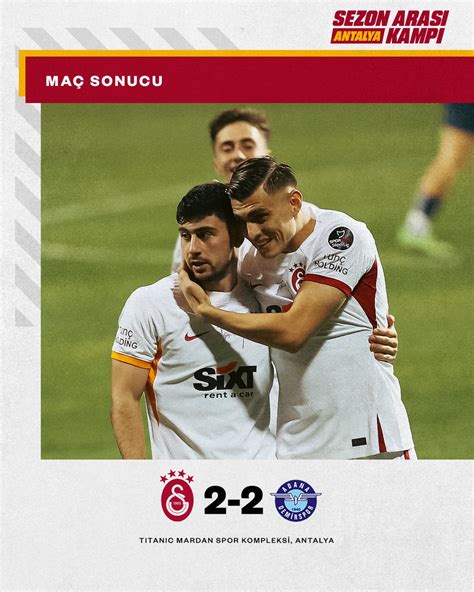 Galatasaray SK on Twitter Maç sonucu Galatasaray 2 2 Adana Demirspor