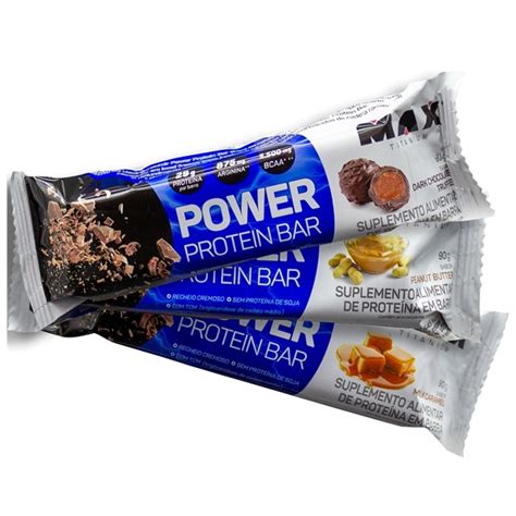 Power Protein Bar Max Titanium Energia Do Corpo