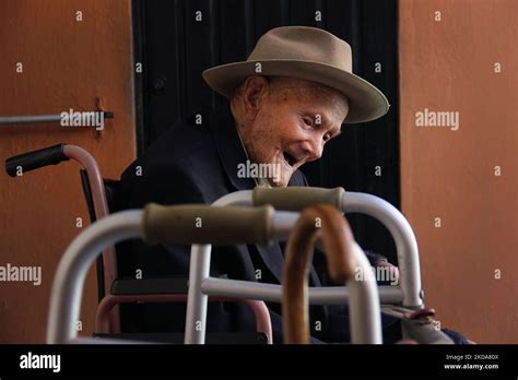 Juan Vicente Mora Is Seen Posing For A Photograph During An Interview