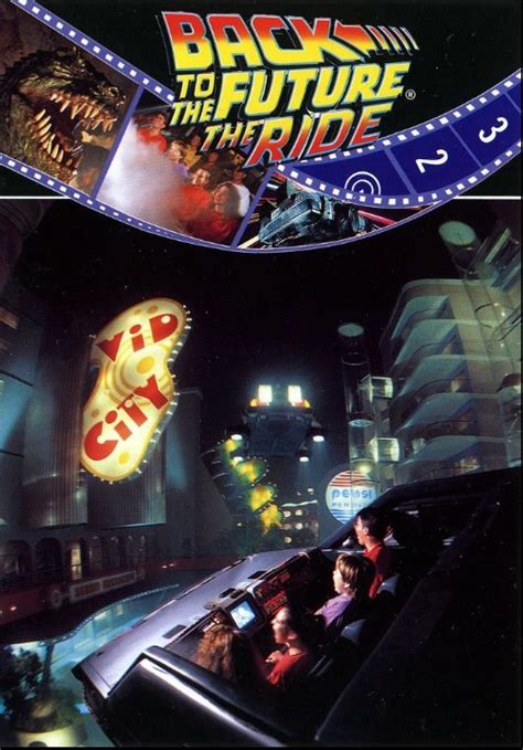 Back To The Future The Ride Postcard Universal Studios Rides