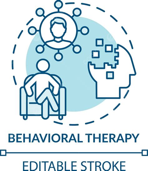 Behavioral Therapy Concept Icon Art Psychotherapy Cbt Vector Art