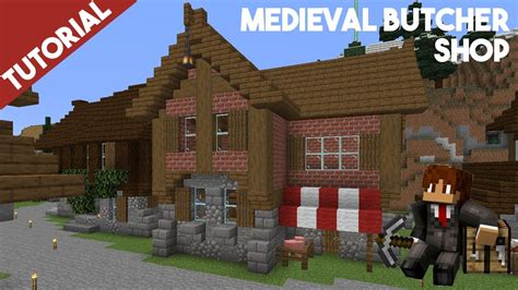 Minecraft How To Build A Medieval Butcher Shop Tutorial Youtube