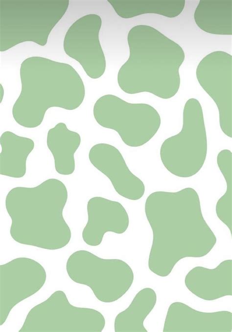 Green Cow Print Ios