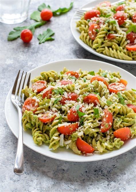 Creamy Avocado Pesto Pasta Corinne Olsen Coaching