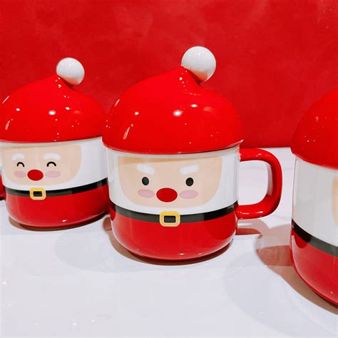 Creative Cartoon Mug Christmas Santa Claus Ceramic Mug High Value With